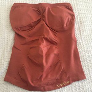 BEBE- COPPER ORANGE TUBE TOP